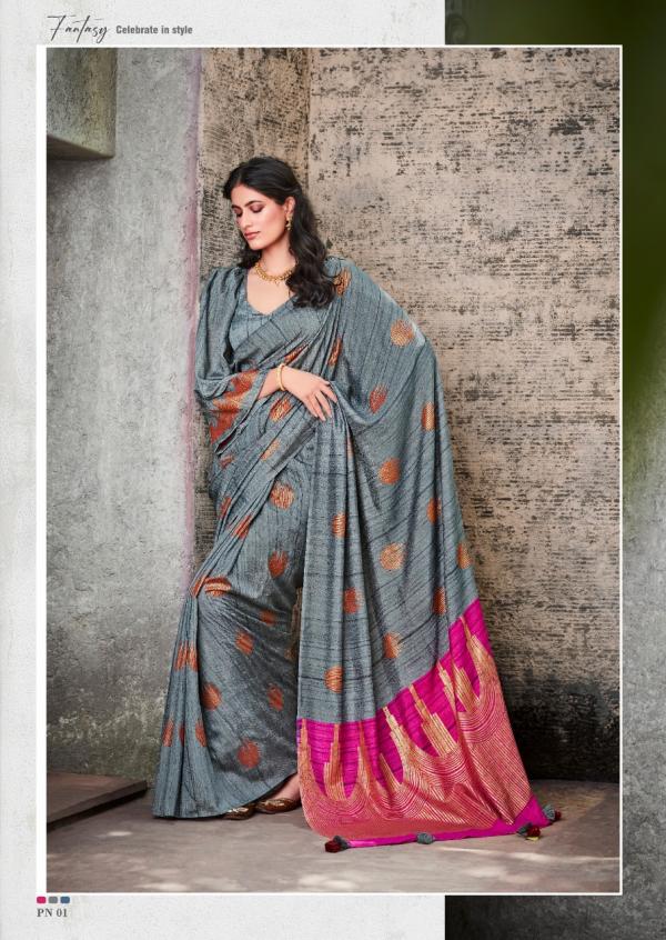 Sr Panama Fancy Soft Linen Saree Collection